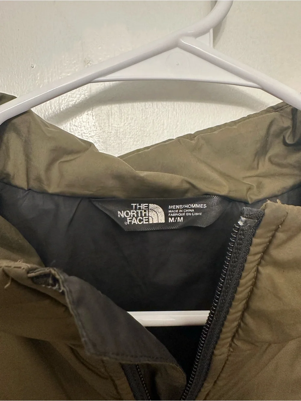 The North Face Men's Olive Green Quilted Puffer Jacket